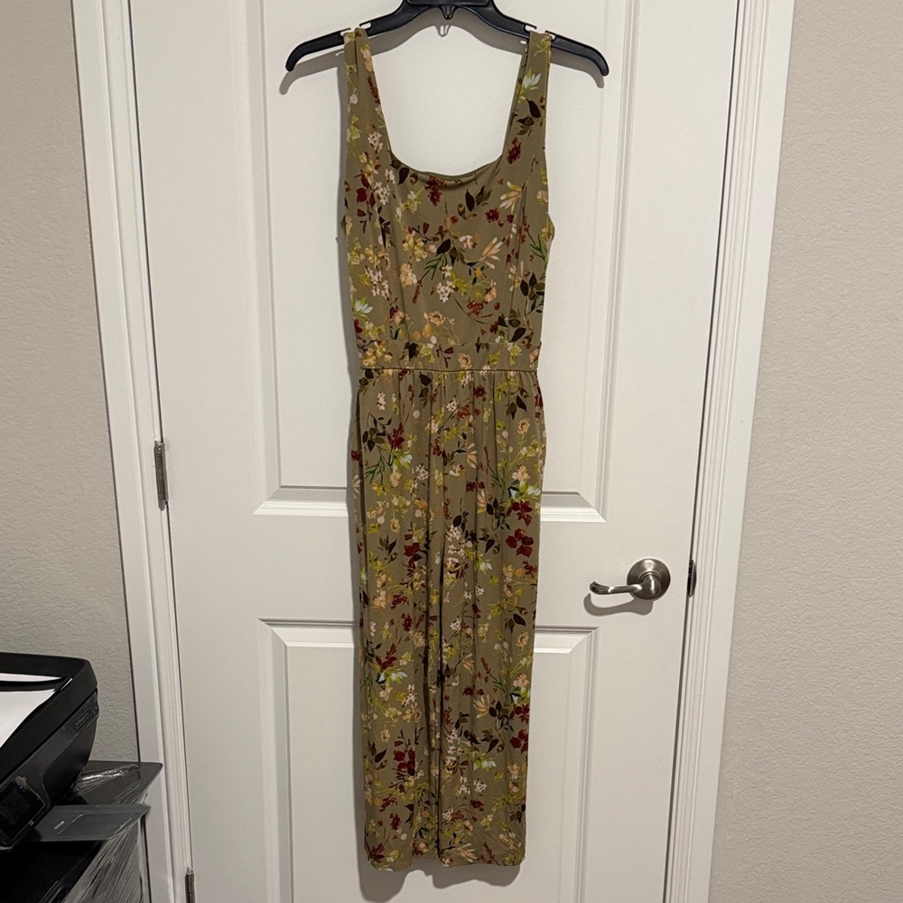 Kaileigh Olive Floral Jumpsuit